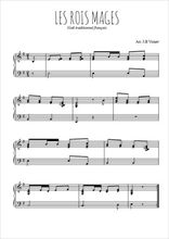 Téléchargez l'arrangement pour piano de la partition de Les rois Mages en PDF